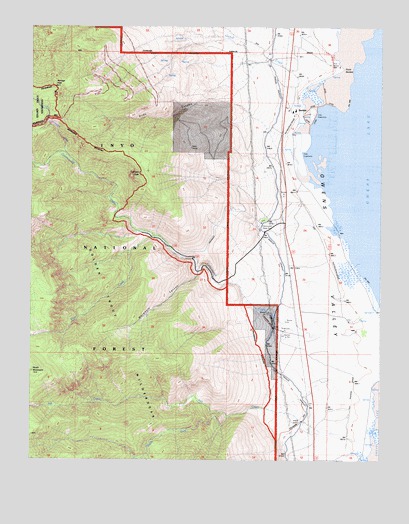 Bartlett, CA USGS Topographic Map