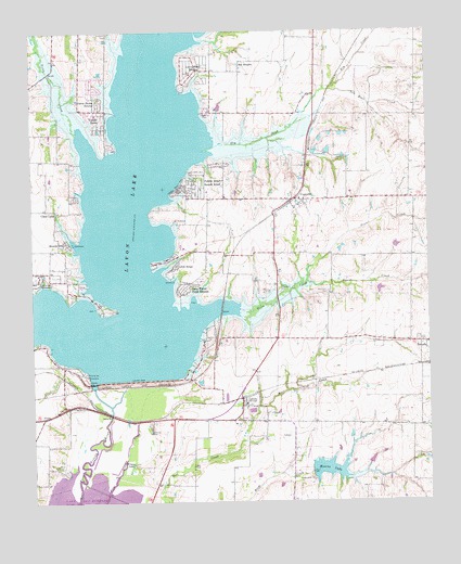 Lavon, TX USGS Topographic Map