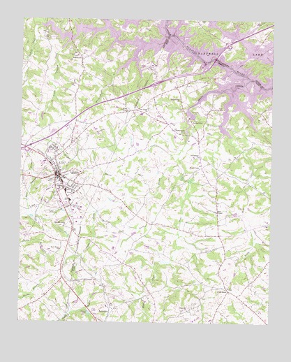 Lavonia, GA USGS Topographic Map