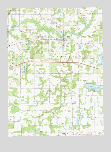Lawrence, MI USGS Topographic Map