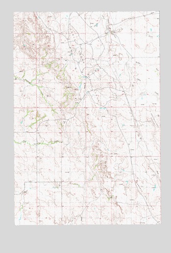 Lawrence Creek East, MT USGS Topographic Map