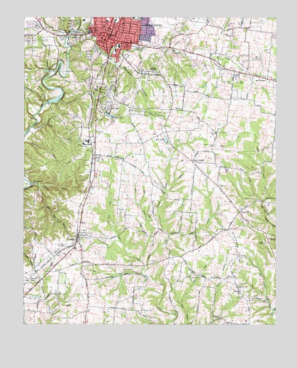 Lawrenceburg, TN USGS Topographic Map