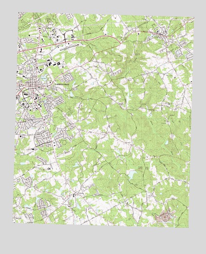 Lawrenceville, GA USGS Topographic Map