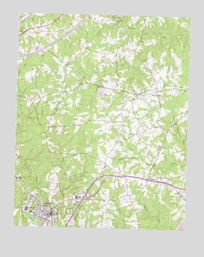 Lawrenceville, VA USGS Topographic Map