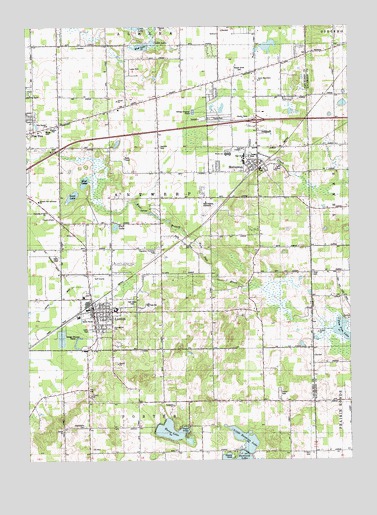 Lawton, MI USGS Topographic Map