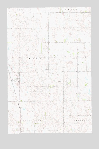 Lawton, ND USGS Topographic Map