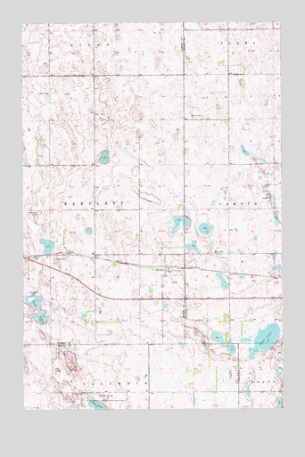 Bartlett, ND USGS Topographic Map