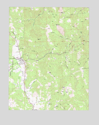Laytonville, CA USGS Topographic Map