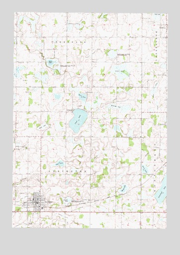 Le Center, MN USGS Topographic Map