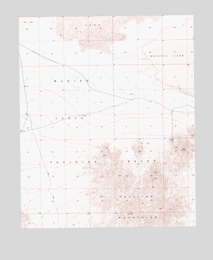 Lead Mountain NE, CA USGS Topographic Map