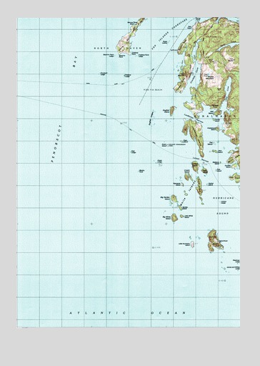 Leadbetter Island, ME USGS Topographic Map