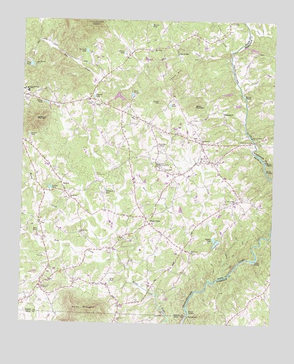 Leaf, GA USGS Topographic Map