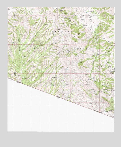 Bartlett Mountain, AZ USGS Topographic Map