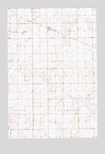 Leal, ND USGS Topographic Map