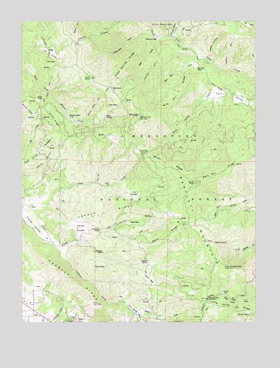 Bartlett Mountain, CA USGS Topographic Map