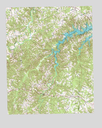 Leasburg, NC USGS Topographic Map