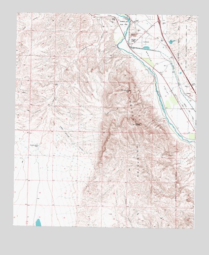 Leasburg, NM USGS Topographic Map