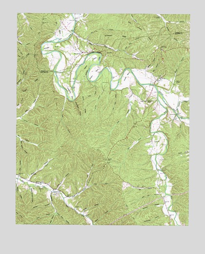 Leatherwood, TN USGS Topographic Map