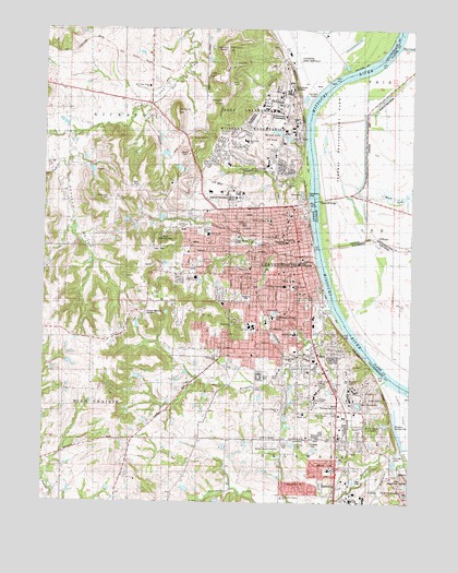 Leavenworth, KS USGS Topographic Map