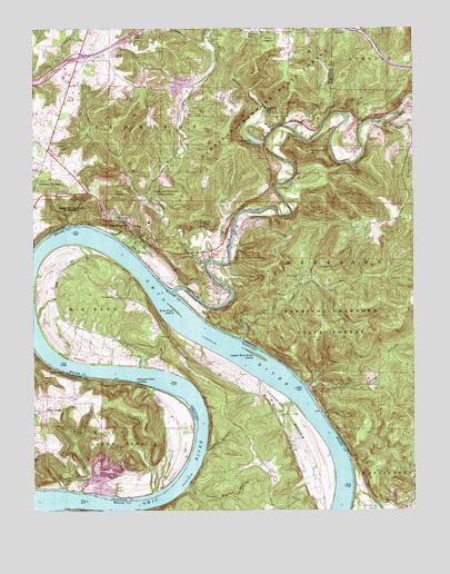 Leavenworth, IN USGS Topographic Map
