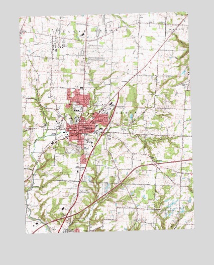 Lebanon, OH USGS Topographic Map