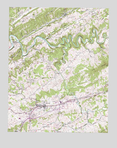 Lebanon, VA USGS Topographic Map