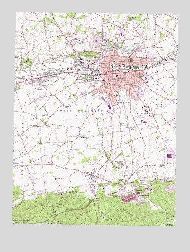 Lebanon, PA USGS Topographic Map