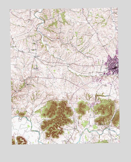 Lebanon West, KY USGS Topographic Map