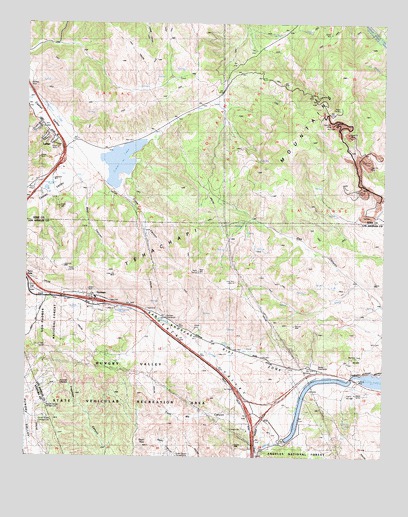 Lebec, CA USGS Topographic Map