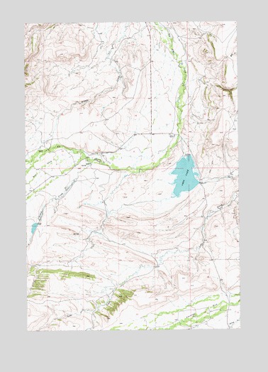 Lebo Lake, MT USGS Topographic Map