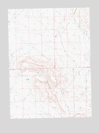 Leckie Reservoir, WY USGS Topographic Map