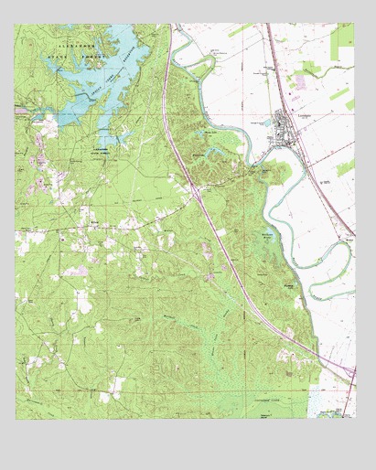 Lecompte, LA USGS Topographic Map