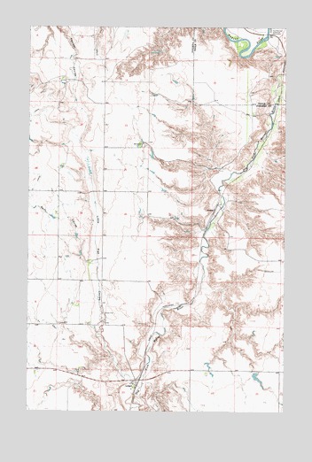 Ledger, MT USGS Topographic Map
