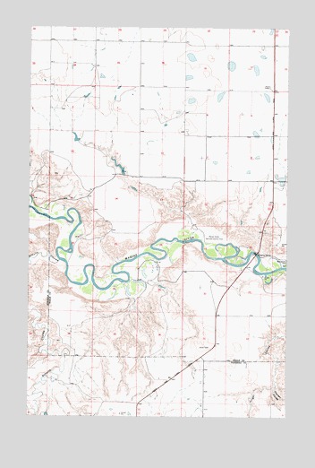 Ledger NW, MT USGS Topographic Map