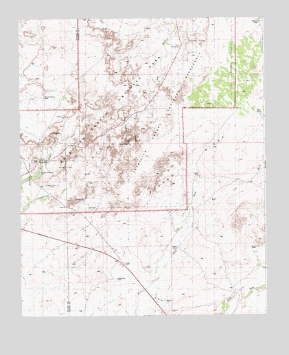 Agate House, AZ USGS Topographic Map