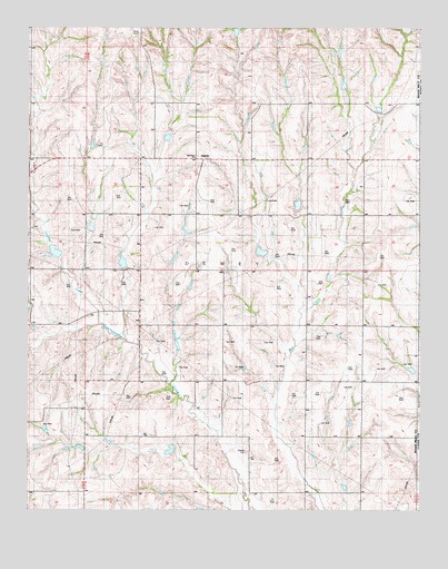 Leedey SW, OK USGS Topographic Map