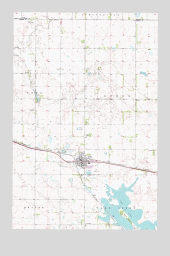 Leeds, ND USGS Topographic Map