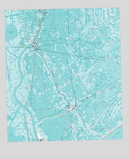 Leeville, LA USGS Topographic Map