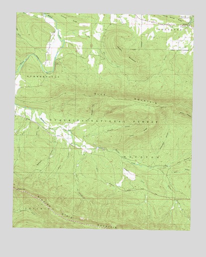 Leflore SE, OK USGS Topographic Map