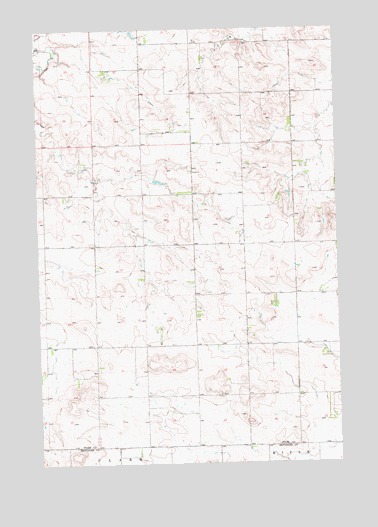 Lefor NW, ND USGS Topographic Map
