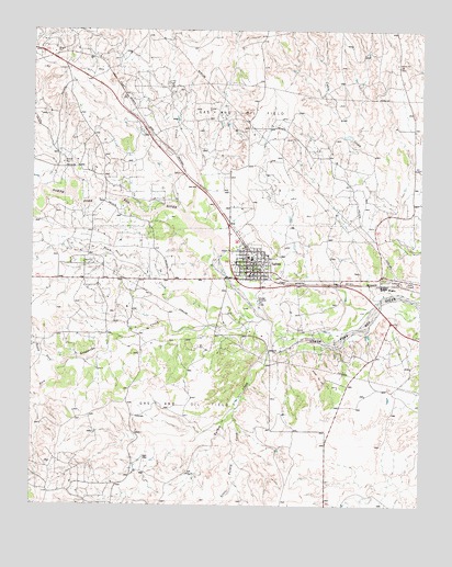Lefors, TX USGS Topographic Map