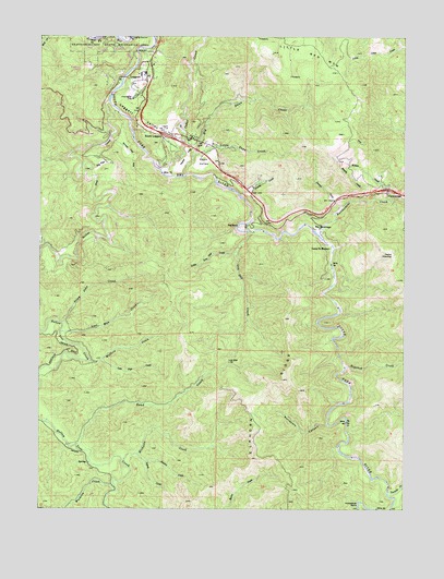 Leggett, CA USGS Topographic Map