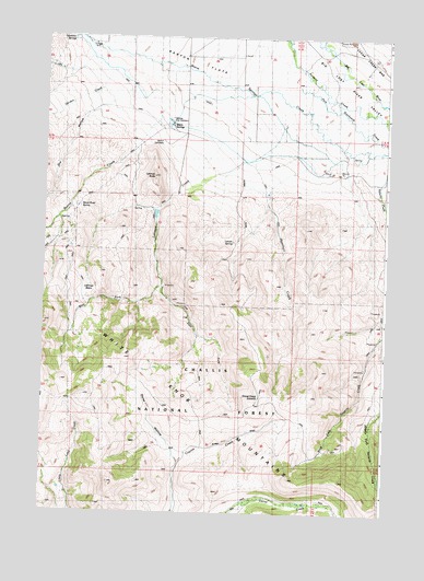 Lehman Butte, ID USGS Topographic Map