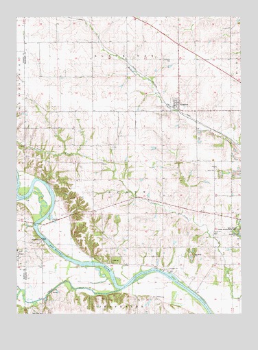 Leighton, IA USGS Topographic Map