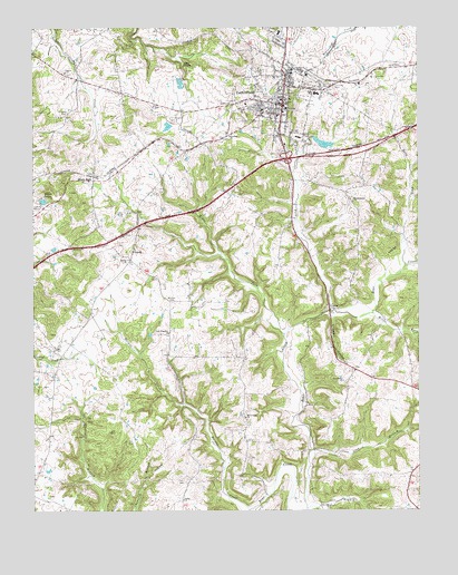 Leitchfield, KY USGS Topographic Map