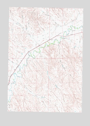Leiter, WY USGS Topographic Map