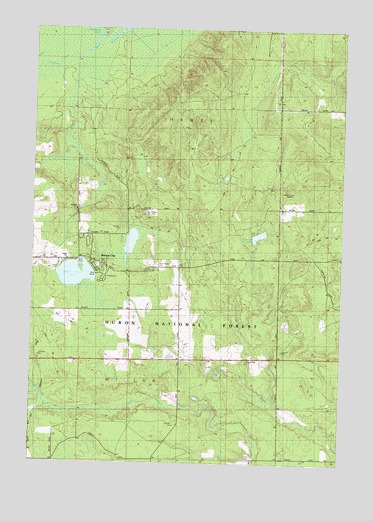 Barton City, MI USGS Topographic Map