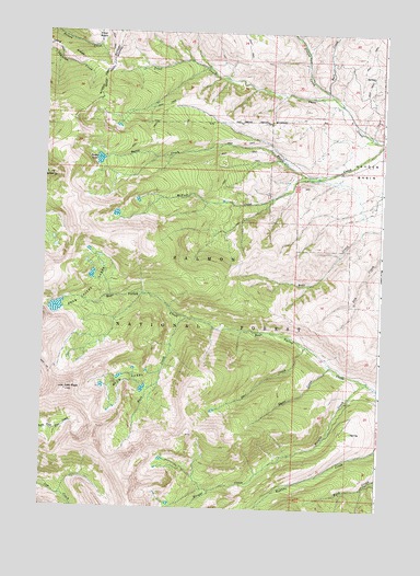 Lem Peak, ID USGS Topographic Map