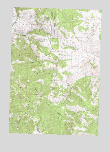 Lemhi Pass, MT USGS Topographic Map