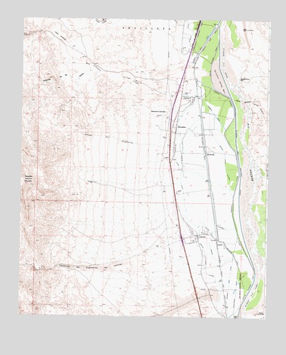 Lemitar, NM USGS Topographic Map